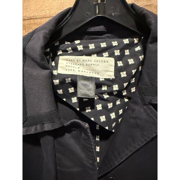 Marc Jacob's- Classic Trench Coat- Navy Blue- Women Size Aprox M/L - Picture 3 of 6